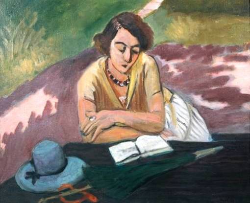 Henri Matisse, (França) Liseuse au parasol, 1921, OST, Tate Gallery
