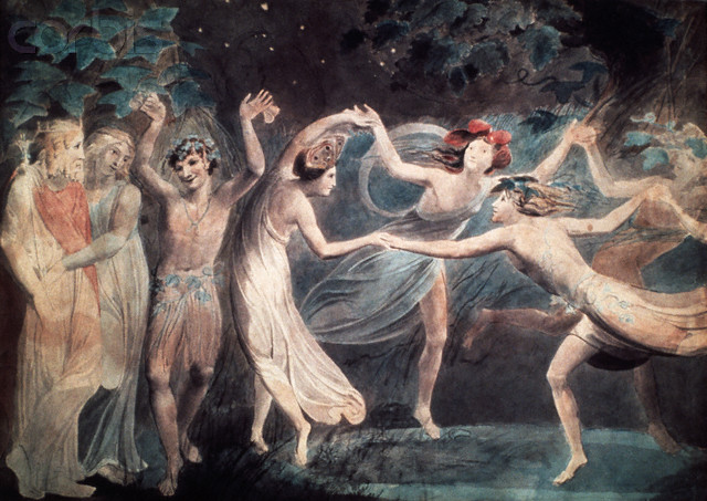 A dança de Oberon, Titania e Puck com as fadas, c. 1786