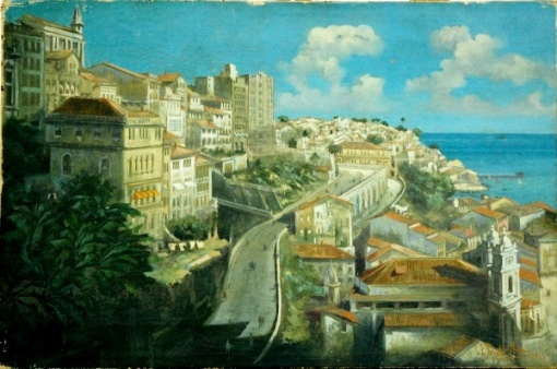 Gustavo Dall`Ara, `Salvador` - ost. - dat. 1919 - med. 39,5 x 59,5 cm