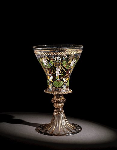 nknown Artist, Wineglass, c. 1575-1625, Murano, The Corning Museum of Glass