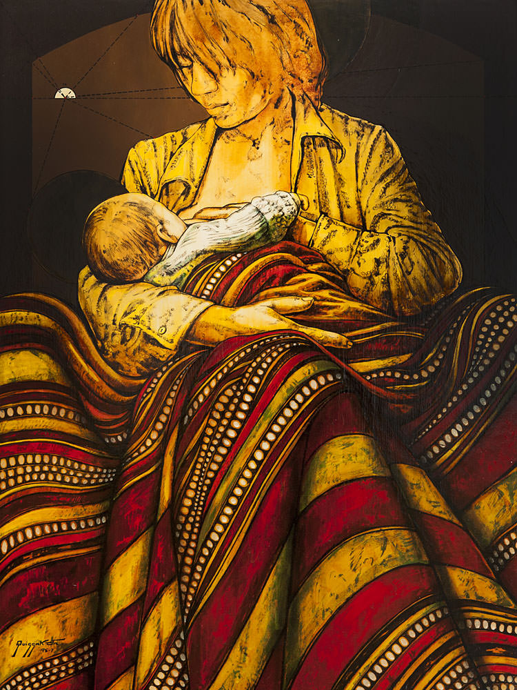 quissak-jr-a-mae, 1975,-oleo-sobre-tela-80 x 60 cm