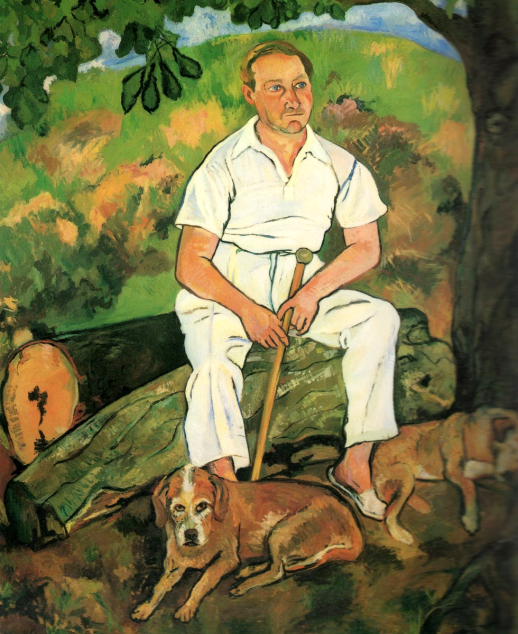 Suzanne Valadon. Andre Utter and his dogs