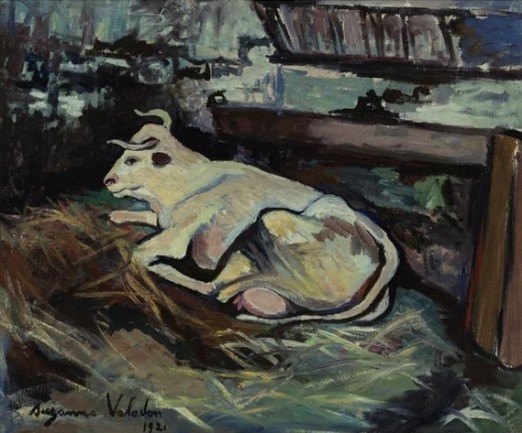 Suzanne Valadon (França, 1865-1938)Vaca deitada no estábulo,1921 ost,